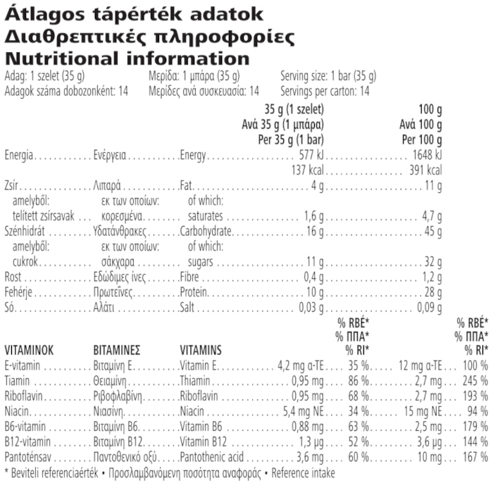 fehérjeszelet citrom 14db/csomag fehérjeszelet citrom 14db/csomag